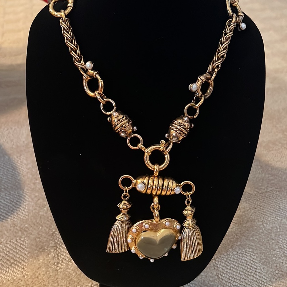 Vintage Moschino Necklace with a Heart